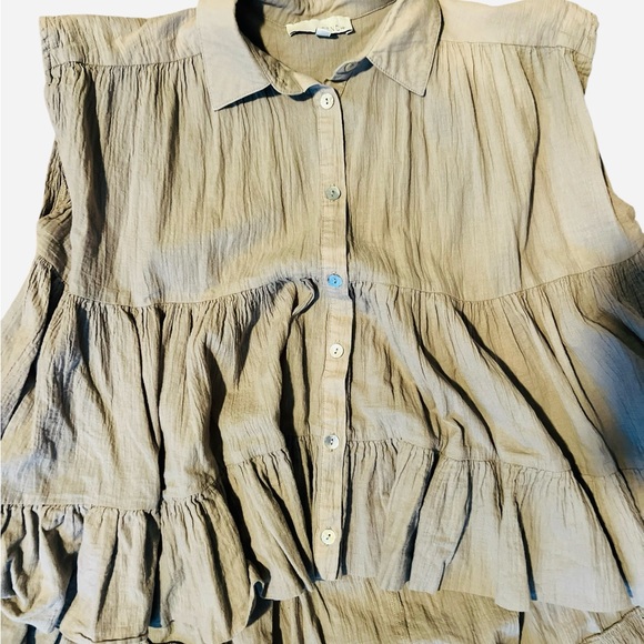 Pinch Beige Ruffled Blouse - Picture 2 of 4